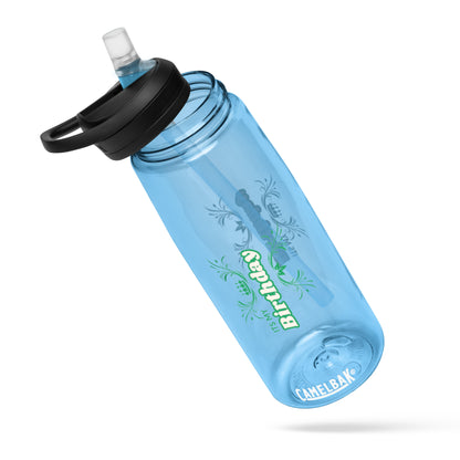 Sports water bottle birthday print